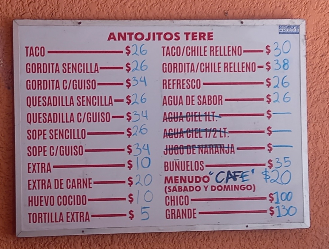 Antojitos Tere Menu - Image 2
